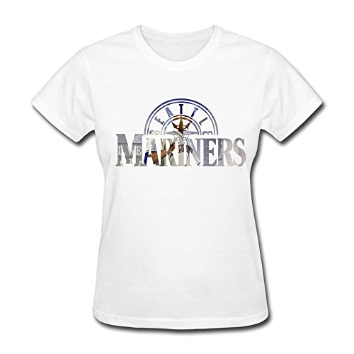 Mlb Nelson Cruz Seattle Mariners Logo Women's T-shirt XS,White