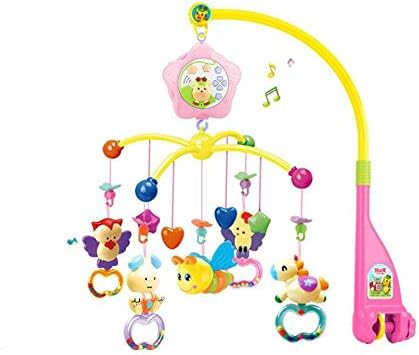 LLZJ Crib Musical Mobile Cot Toy Baby Activity Crib Hanging Rattles Music Bed Bell Multifunction suspension Rotate Stroller Baby Bed Newborn Gym Toddler Birthday Present