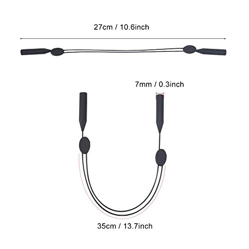 image for Vbestlife 2 Pcs Sports Sunglass Retainer Holder Strap,Anti-slip Safety