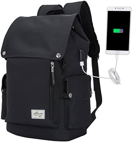 Laptop Backpack with USB Charging Port, Water Resistant Travel Bag School Bag Anti-scratch Backpack for 15.6 Inch Laptop