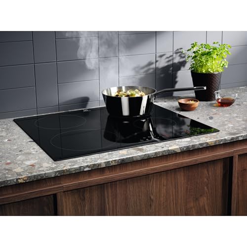 LIT6043 – Placa de Inducción Infinite, 60 cm, 4 Zonas, Biselada Extraplana, Control Táctil, Temporizador, Función Pausa, Hob2Hood, Anclaje Easy Fix