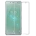 For Sony Xperia XZ2 Compact H8324 Case with Screen Protector - Full Coverage Soft Slim Protective Leather Case with [2 PACK] Free Bubble Clear 9H Hardness Tempered Glass Protector for Sony XZ2 Compact