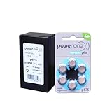 60 Powerone Mercury Free Hearing Aid Batteries Size: 675P Cochlear Implant