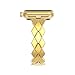 For Apple Watch Band, Wearlizer Rhombus Design Bands Replacement iWatch Stainless Steel Strap for Apple Watch Series 1, Series 2, Sport, Edition---38mm Gold