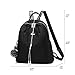 Women Backpack Purse Nylon Anti-theft Fashion Casual Lightweight Travel School Shoulder Bag (Luxury Black)