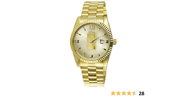Amazon.com: Daniel Steiger Reloj para hombre con lingote de oro de 24  quilates, con lingote de oro de 24 quilates, con certificado suizo de  autenticidad, movimiento de cuarzo de precisión, magnífica caja