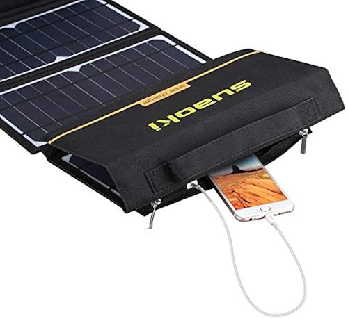 SUAOKI Solar Charger 60W Portable Solar Panel Foldable Compatible