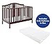 Graco Solano 4-in-1 Convertible Crib With Mattress, Espresso, Converts to Toddler Bed Day Bed or Full Bed, Three Position Adjustable Height Mattress (Premium Mattress Included)