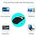 Wireless Charger USB Computer Mouse for MacBook Air Mac Pro Laptop Ipad Pad PC The Laser Optical Rechargeable Mini Slim Silent Mice is Replacement Wired Widely Used Desktop iMac (Black)
