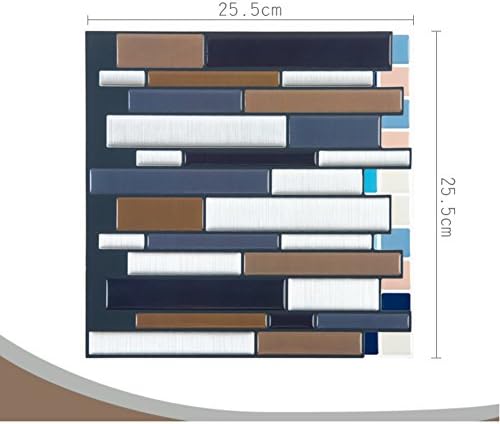 FHDGDVCGDGC Wall stickers for kitchen,Waterproof pvc wallpaper,Self adhesive kitchen oil-proof bathroom bathroom balcony wallpaper oil stick imitation tile pattern sticker-G
