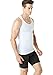 Tesla TM-MUN04-WHT_Large Men's Sleeveless Muscle Tank Top Cool Dry Compression Baselayer MUN04