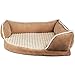 Paws & Pals Dog Bed for Pets & Cats – Triangle Corner Lounger with Self Warming Cozy Inner Cushion for Home Crate & Travel – Medium, Beigethumb 3