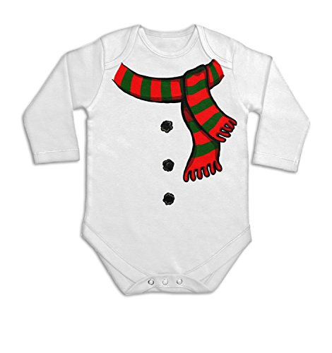 Snowman Costume Long Sleeve Baby Grow