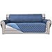 Easy-Going Reversible Couch Cover for 3 Cushion Couch Sofa Cover for Dogs Water Resistant Furniture Protector Cover with Foam Sticks Elastic Straps for Pet Cat (Sofa, Dark Blue/Light Blue)