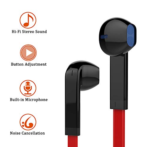 Earbuds Headphones Stereo in-Ear Earphones Noise Isolating Wired Earphone with Mic and Volume Control Comfort-Fit for Samsung Galaxy Android Smartphones and Mp3 Players - Thumbnail 5