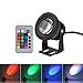 LED Underwater Pond Lights, 10W 12V 1000LM IP68 RGB Diving Fountain Light for Landscape Swimming Pool Pond Piscina Fish Tank Aquarium Car Spotlight Pool Light