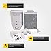 Kicker KB6000 2-Way Full Range Indoor Outdoor Marine Speakers (Pair) | Weatherproof Patio, Sunroom, Garage, Poolside, In-Home | 6.5 inch woofer, 2x5 inch horn tweeter | Quick Mounting System | White