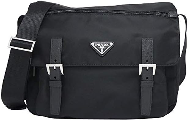Amazon プラダ ショルダーバッグ ヴェラ ナイロン 1bd671 V44 F0002 V Ooo Vela Nero レディース メンズ ななめがけ 三角ロゴ 並行輸入品 Prada プラダ ショルダーバッグ