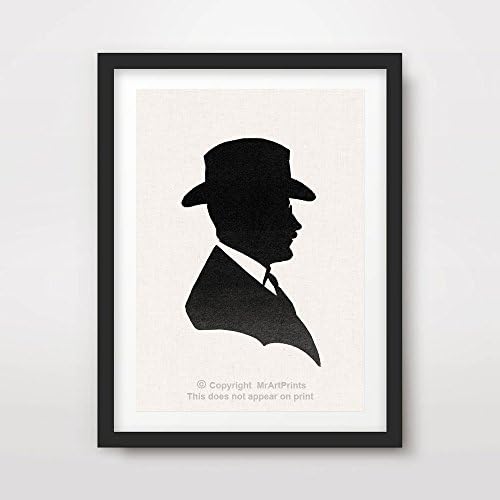 VICTORIAN SILHOUETTE CAMEO ART PRINT POSTER Vintage Portrait Black White Home Decor Interior Design Wall Picture A4 A3 A2 (10 Sizes)