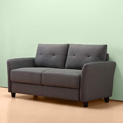 Zinus-Ricardo-Contemporary-Upholstered-622-Inch-Sofa-Couch-Loveseat-Dark-Grey