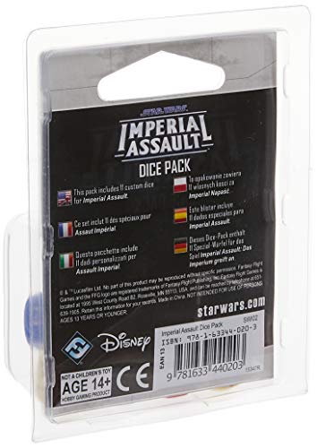 Star Wars Imperial Assault Board Game DICE PACK - Epic Sci-Fi Miniatures Strategy Game for Kids and Adults, Ages 14+, 1-5 Players, 1-2 Hour Playtime, Made by Fantasy Flight Games