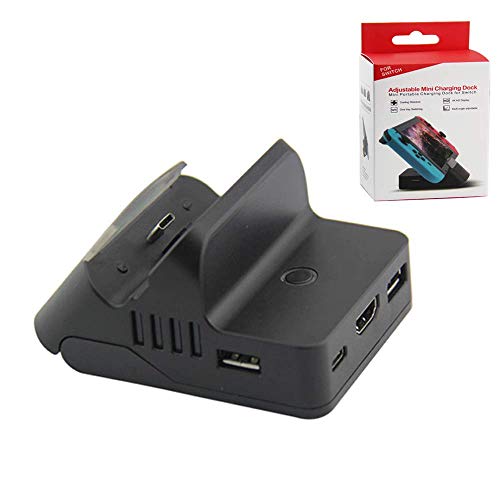 Compatible for Nintendo Switch Dock/Stand With Heat Dissipation Durable Replacement Charging Dock for Nintendo Switch ,Portable Charge TV Dock with 3 USB ports,1 HDMI 1080P