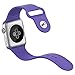 Apple Watch Band, JETech Soft Silicone Replacement Sport Band for Apple Watch All 42mm Models (Purple) - 2214
