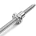 SHZOND RM1605-1500mm Antibacklash Ballscrew BF12/BK12 with Locknut and Cir-Clip and 1Pcs 0.25”x0.39” Couplers
