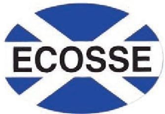 stickyrico1 Scottish Gifts - Scottish Car Sticker - Ecosse - Scotland Flag - Saltire - UK Gifts