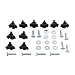 DCT 5 Star Knobs Kit 5/16in-18 Threaded Knob, Bolt with Knob, Clamping Knob Jig Knobs T Track Knobs and Bolts 10-Pack