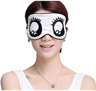 Comfortable Silk Sleeping Eye Mask with Adjustable Head Strap to Fit All Size Soft Eyeshade Sleep Mask for Air Travel Blocks the Light or Peaceful Night Rest