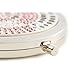 Jinvun Compact Purse Mirror | Round 2 Sided |Clear Reflection With Magnification | Freshen Up Makeup & Eliminate Mishaps (Pink)