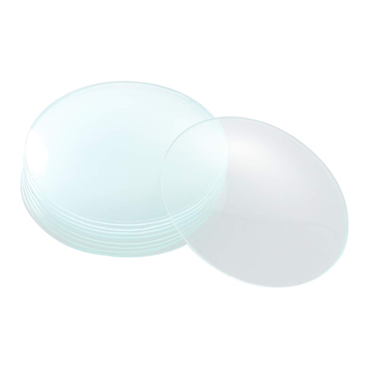 ULTECHNOVO Watch Glass Beaker Cover Set, 10 Pcs Lab Watch Glasses in 70mm for Laboratory, Science and Chemical Experiment, School Chemistry Class