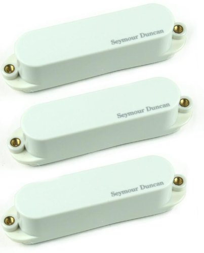 Seymour Duncan AS-1s Blackouts Singles, Set of 3 Pickups (Neck/Mid/Bridge) for Strat, White