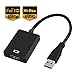 USB 3.0 to HDMI HD 1080P Video Cable Adapter with Audio Output Multiple Monitors for Laptop HDTV TV PC with Windows XP / 10 / 8.1 / 8 / 7 [ NO MAC & VISTA ]