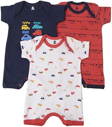 Baby Boys and Baby Girls Pure Cotton Half Sleeves Romper Set (Onesies/Bodysuit)