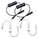 DC 12V Inline on/Off Switch,FSJEE DC Jack (5.5x2.1mm) Cable with Male to Female Connectors for LED Tape Light,DC Switch Power Adapter Connectors and CCTV Security Camera,4PACK