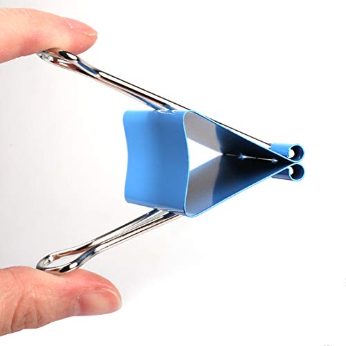 GutReise Binder Clips Paper Clamp,120 Pieces Binder Clips Paper Binder Clips for Notes Letter Paper Clip Office Supplies 6 Sizes - Thumbnail 3