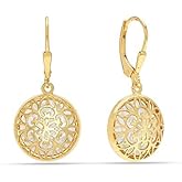 LeCalla 925 Sterling Silver Leverback Drop Earrings | Lightweight Italian Teardrop Dangle Earring for Women