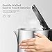 Electric Kettle Temperature Control (PRO), Double Wall 100% Stainless Steel Kettle with Real Time LED Display, Safe Touch and Cordless Tea Kettle, SpeedBOil System Fast Heating and Smart Warming Function, 2 Year Warranty, Aicok