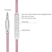Gorsun Foldable Headphones with Mic and Volume Control for Travel, Sports, Lightweight Stereo On-Ear Headsets Strong Bass Earphones (Pink)