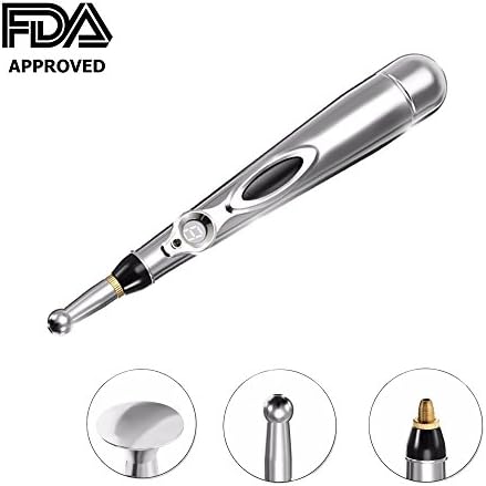 Acupuncture Pen Electronic Meridian Energy Pen Needleless Laser Acupuncture Therapeutic Massage for Pain Relief &amp; Muscle Relaxation