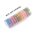 Spiral Hair Ties Ponytail Holder spiral Hair Bands coil Hair ties phone cord hair ties-12pcs Light Sandwich Color
