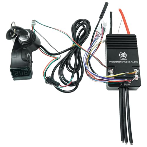 FLIPSKY 75100 Pro V2.0 75V 100A with Aluminum PCB with Key Switch Based on VESC for Electric Skateboard/Scooter/Ebike Speed Controller