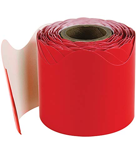 Carson Dellosa Red Scalloped Borders (108281)