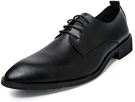 メンズシューズ メンズビジネスカジュアルオックスフォードファッションクラシックソリッドカラー紳士スタイルフォーマルシューズ ファッション Color 39 Size Eu Black 新登場