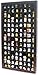 100 Thimble Display Case Wall Cabinet Holder Shadow Box with Real Glass Door and Felt Interior Background-Mahogany Finish TC100-MAH