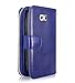 S6 Case, Galaxy S6 Case, Cellularvilla Galaxy S6 [Wallet Bag] Case, Pu Leather Flip [7 Card Slots] [Purse] Case, [Zipper Wallet] [Magnetic Detachable] Back Cover for Samsung Galaxy S6 (Midnight Blue)