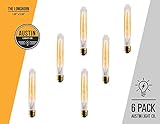 Edison light bulb – 6 Pack – The Longhorn - 40 Watt Bulb - Choose from many other designs. Inspired by Thomas Edison these incandescent filament style bulbs provide retro vintage light ambiance