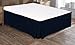 Utopia Bedding Cotton Sateen Bed-Skirt (King, Navy) - 100% Finest Quality Long Staple Fiber - Durable, Comfortable and Abrasion Resistant, Quadruple Pleated, Cotton Blended Platform